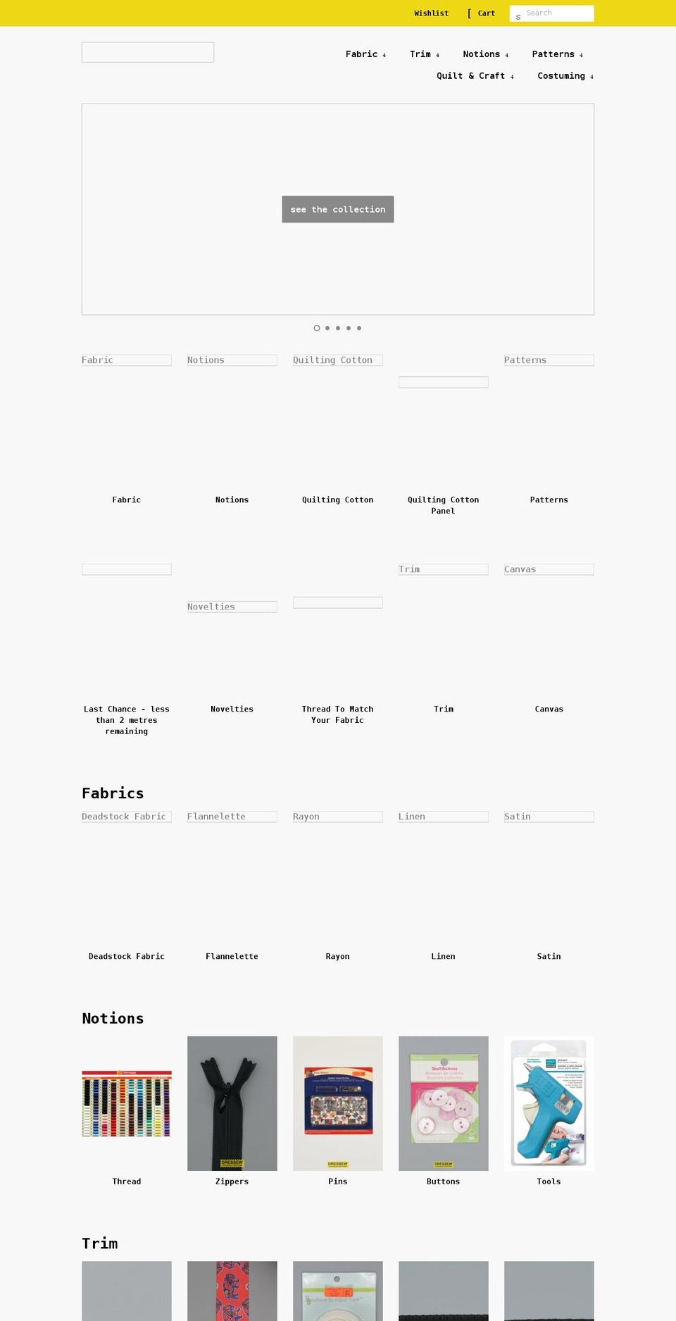 dressew.com shopify website screenshot