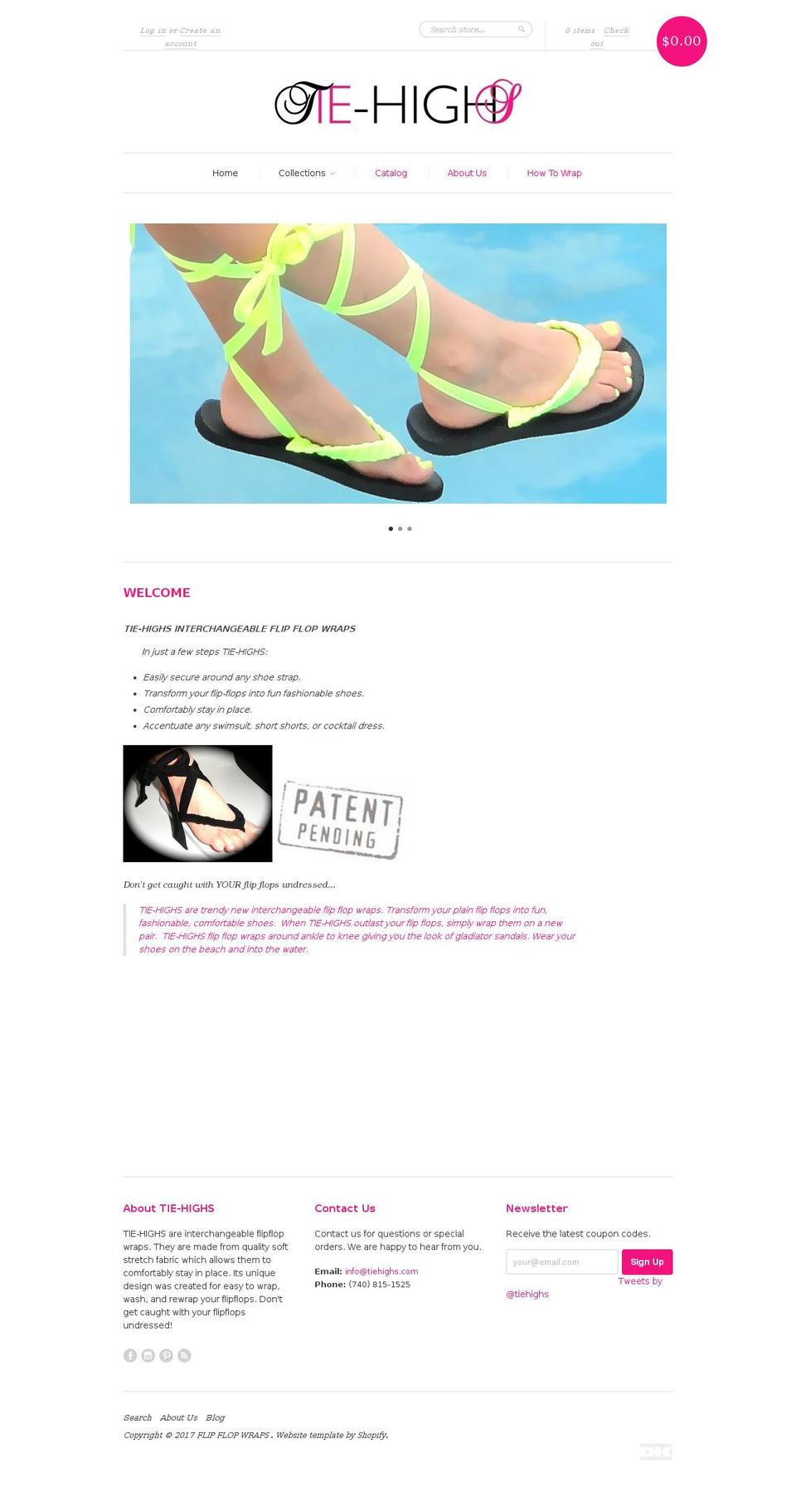 dressflipflops.com shopify website screenshot