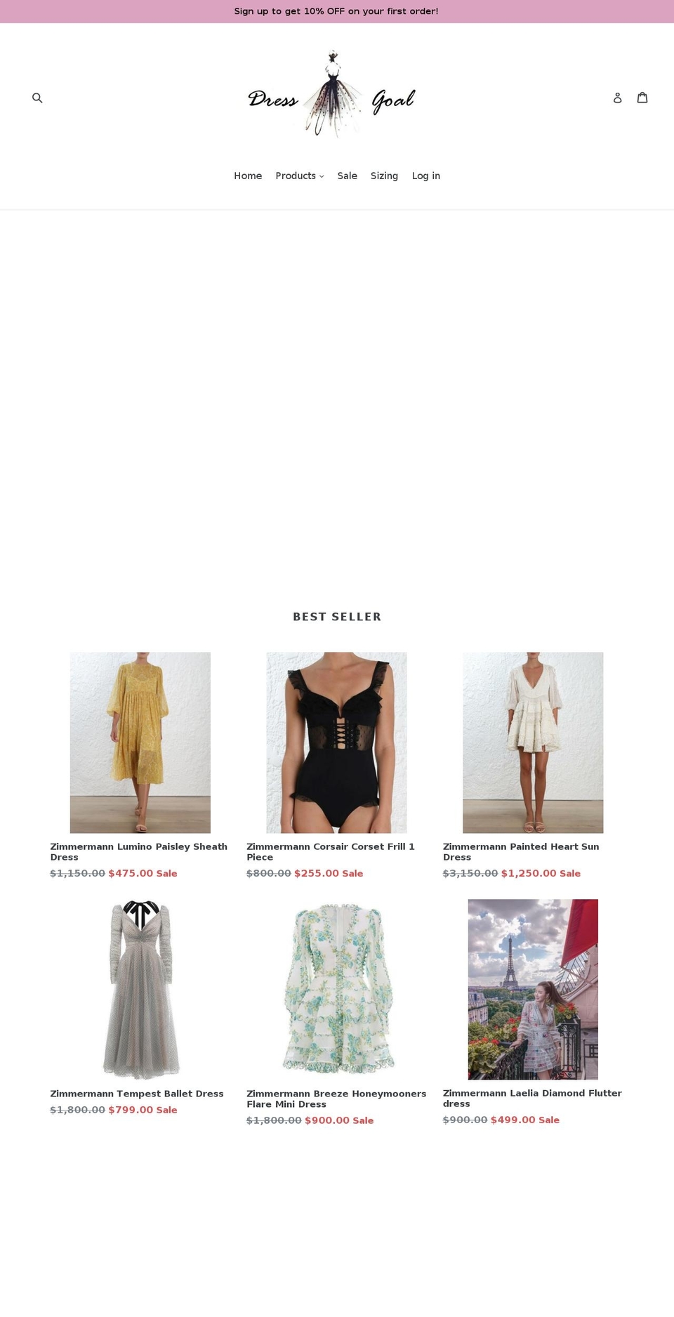dressgoal.com — Shopify storefront screenshot
