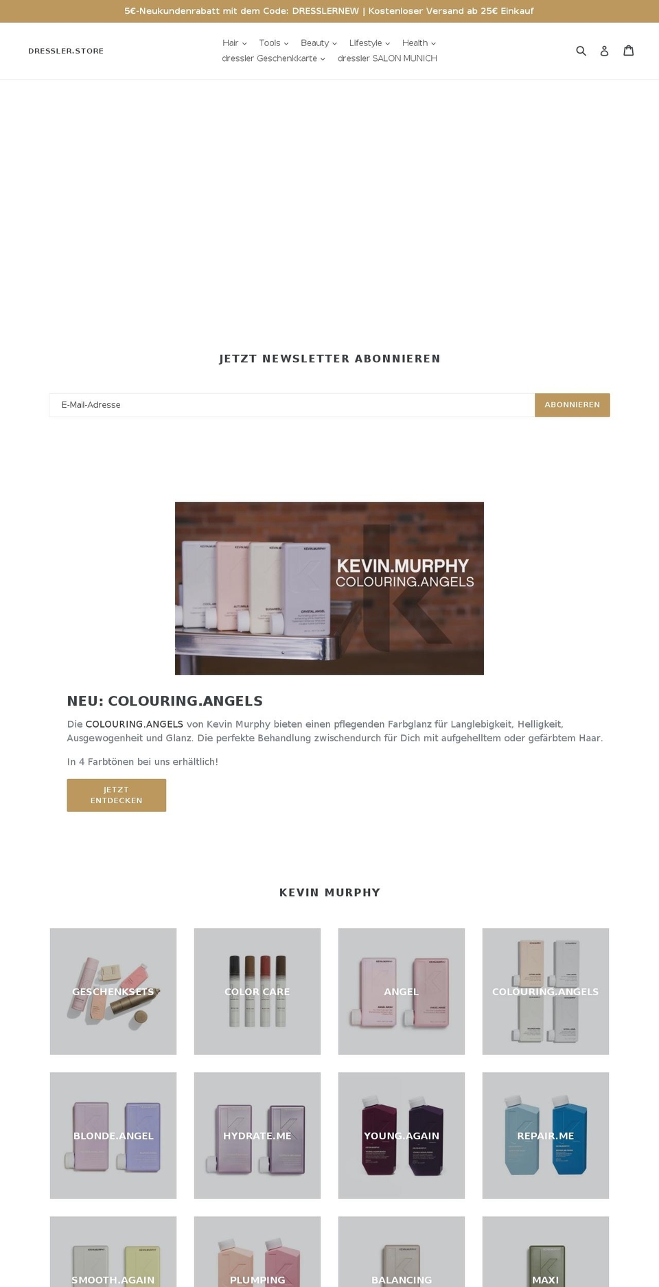 dressler.store shopify website screenshot