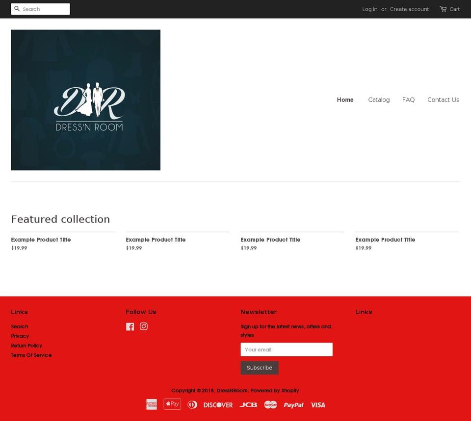 dressnroom.com — Shopify storefront screenshot