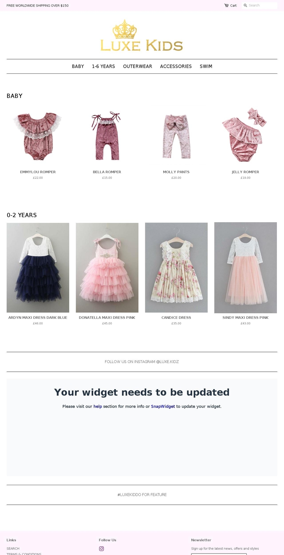 dressoholic.com — Shopify storefront screenshot