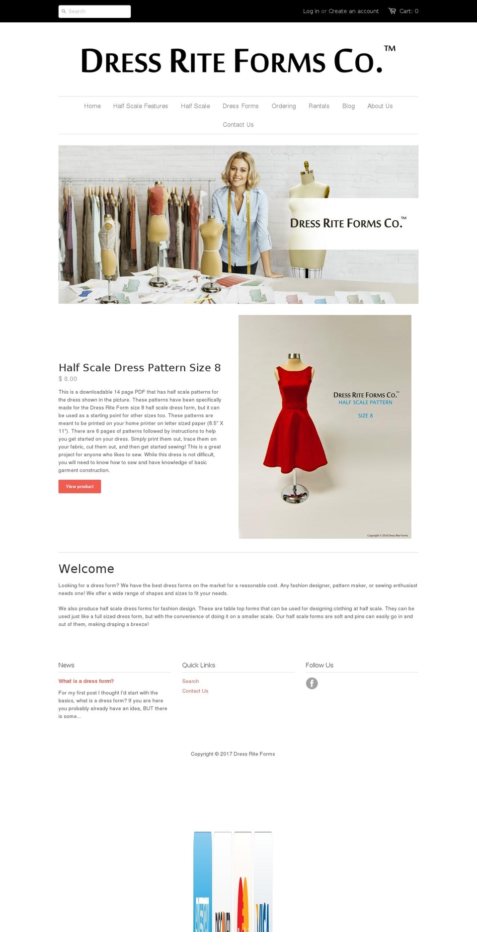 dressriteforms.com shopify website screenshot
