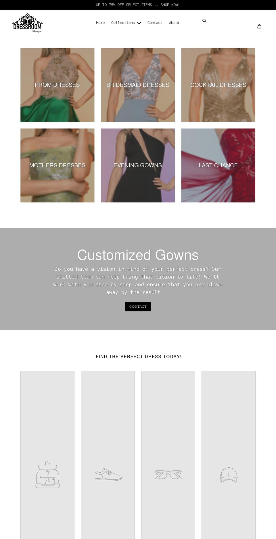 dressroom-boutique.myshopify.com shopify website screenshot