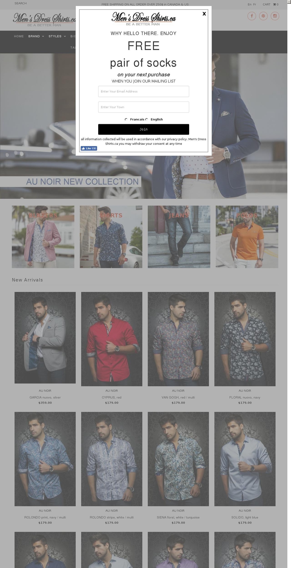 Copy of Mens Dress Shirts.ca_langify_backup Shopify theme site example dressshirts4mens.com