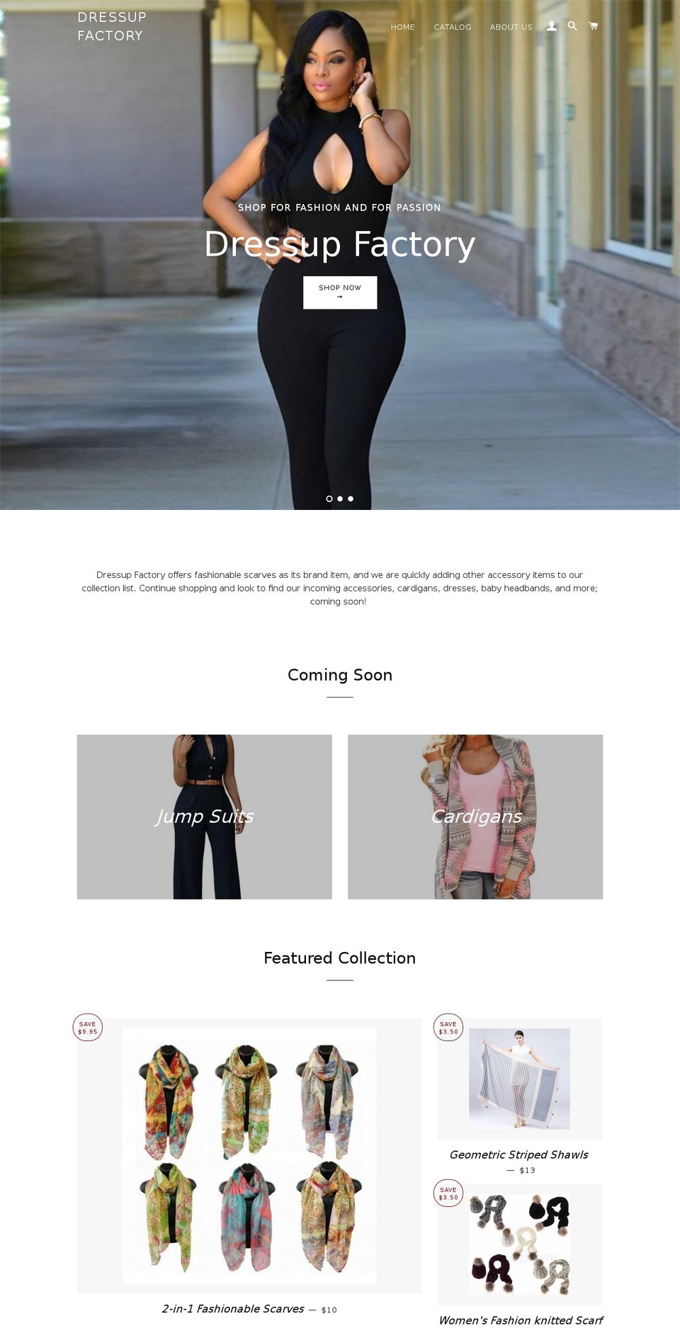 dressup-factory.com — Shopify storefront screenshot