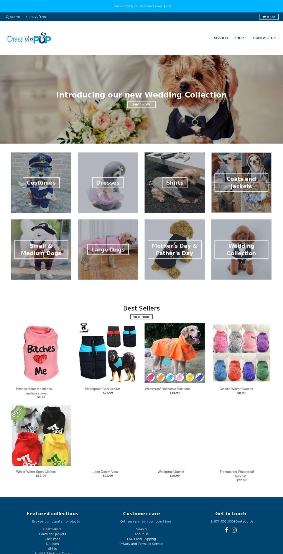 dressuppup.com — Shopify storefront screenshot