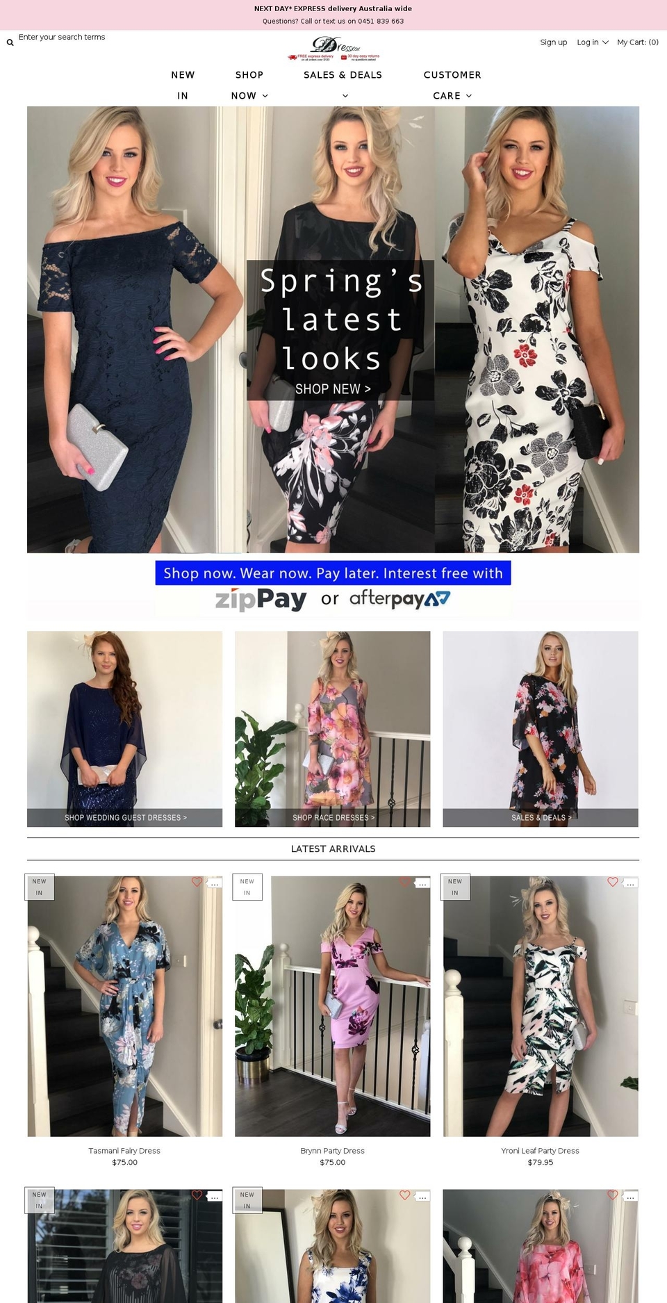 dressxox.com — Shopify storefront screenshot