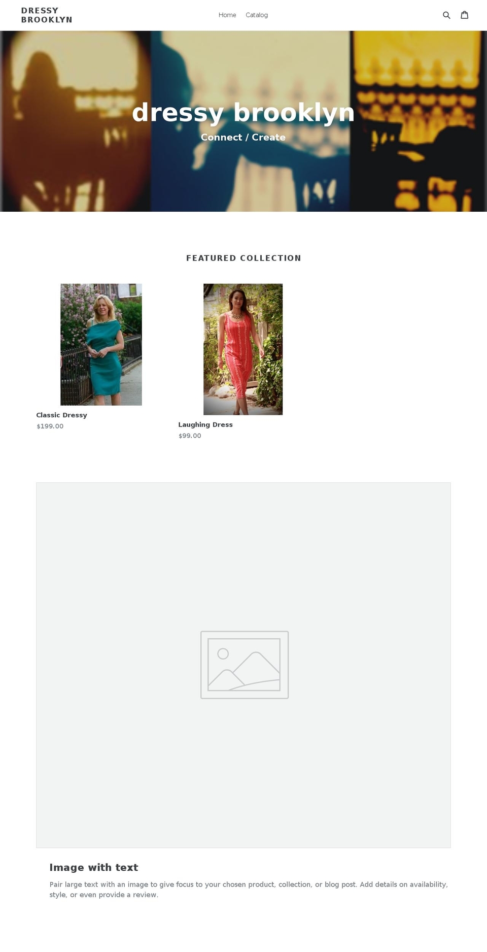 dressybrooklyn.com — Shopify storefront screenshot