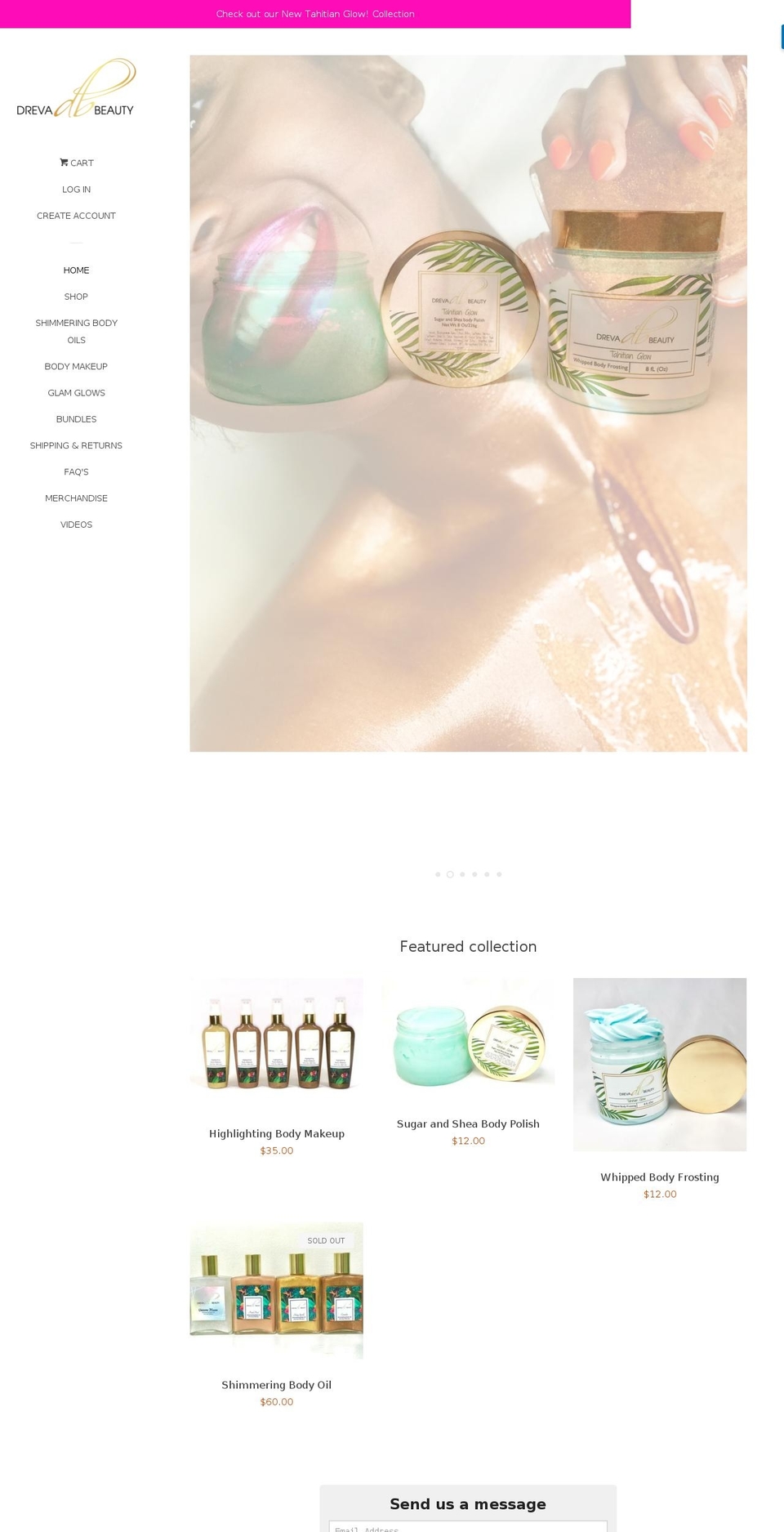 drevabeauty.com — Shopify storefront screenshot