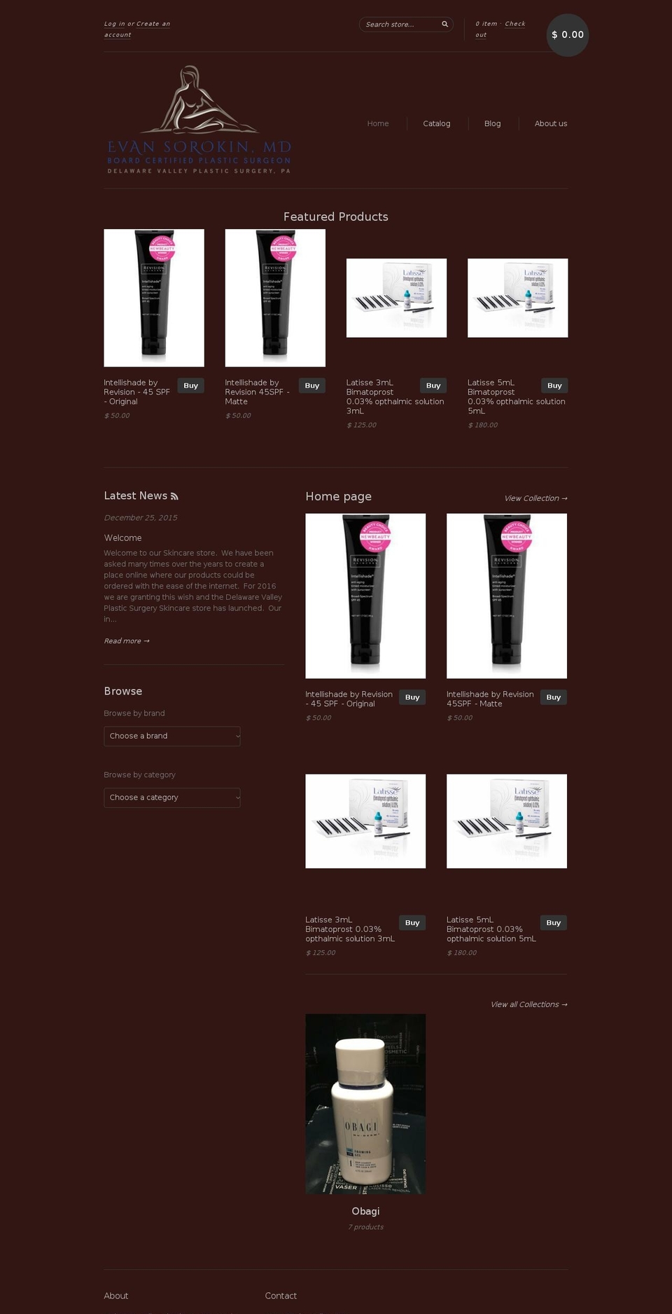 drevanstore.com shopify website screenshot
