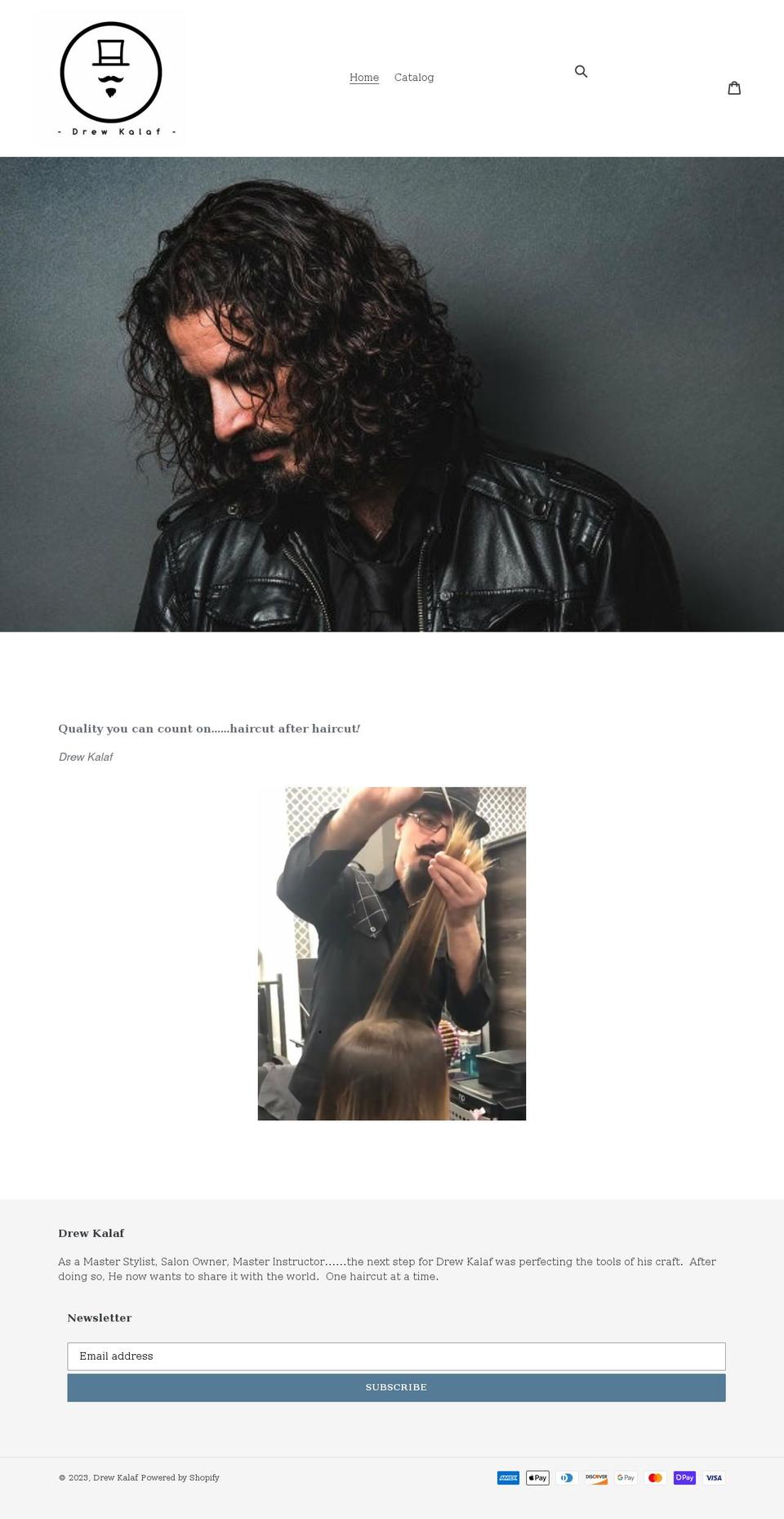 drewkalaf.com shopify website screenshot