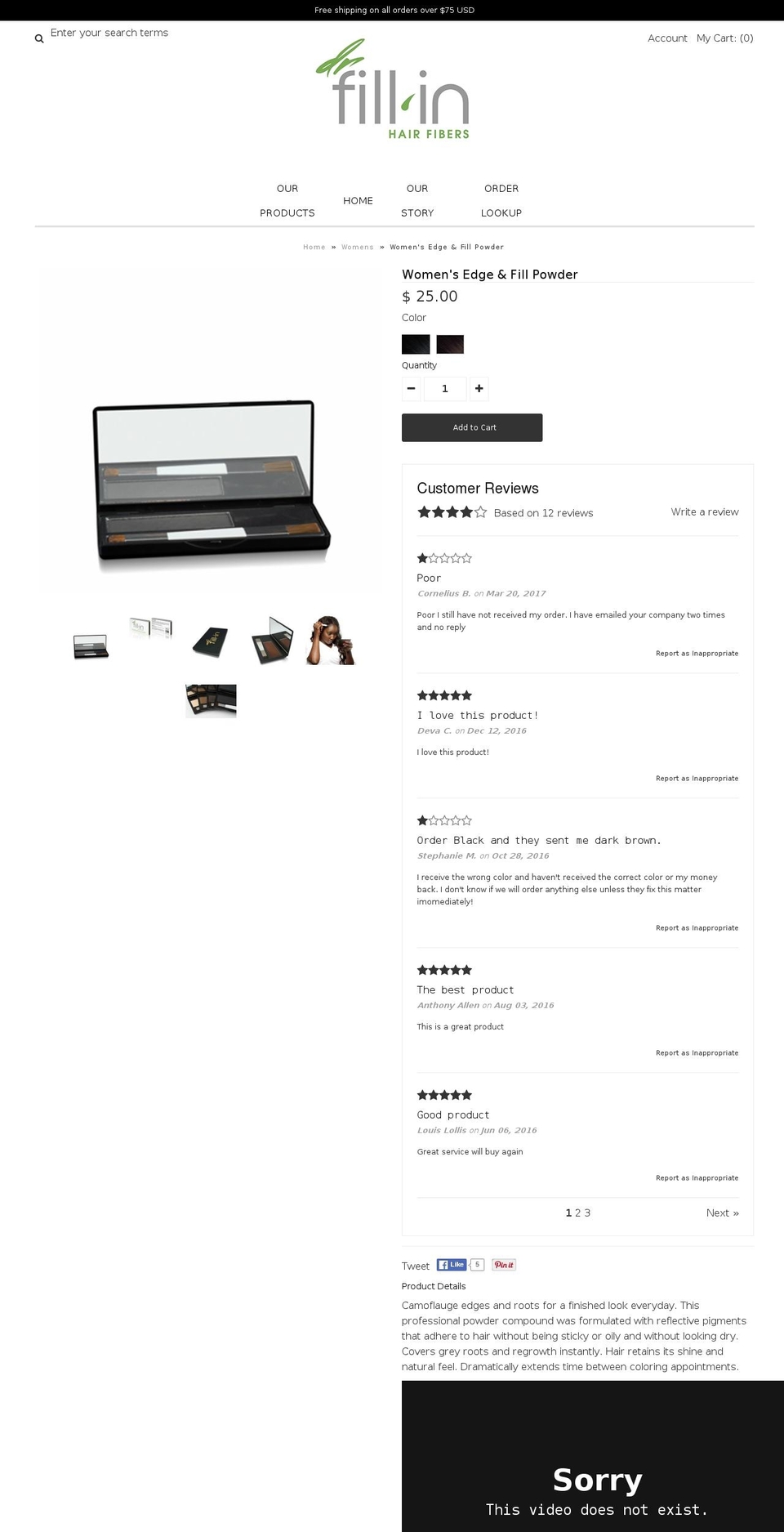drfillinedgepowder.com shopify website screenshot