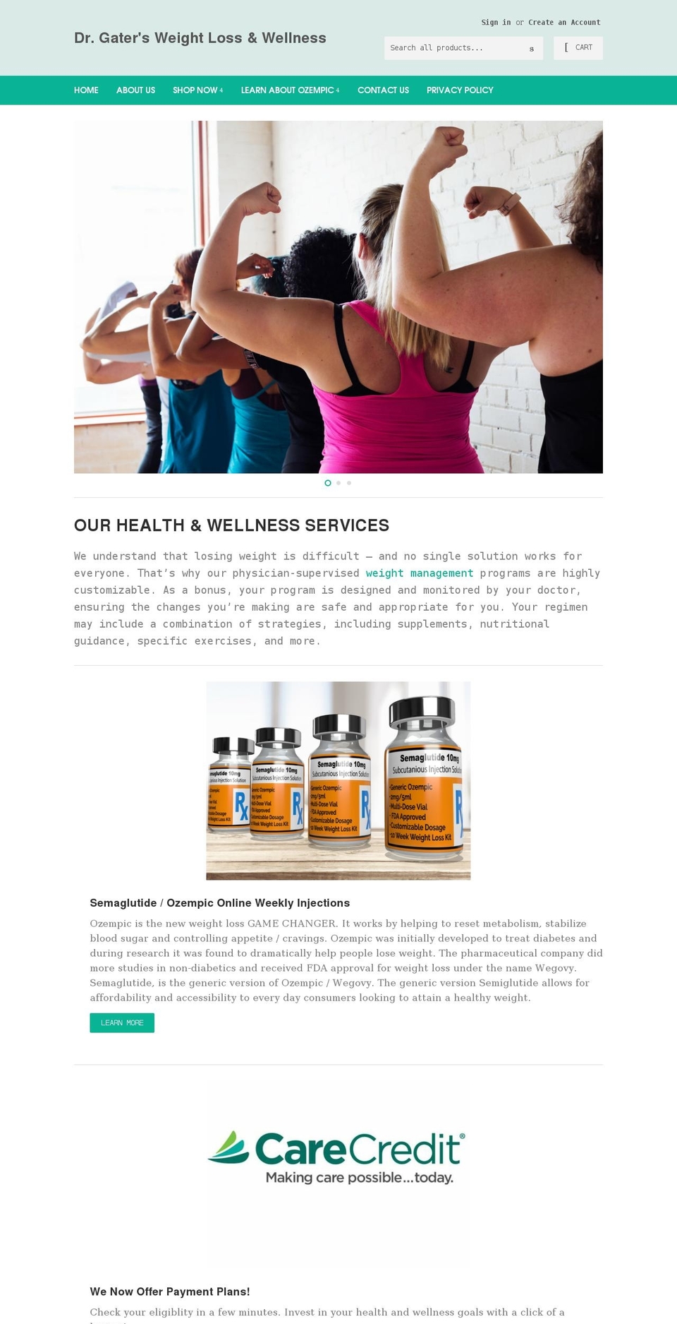 drgatergetsresults.com shopify website screenshot