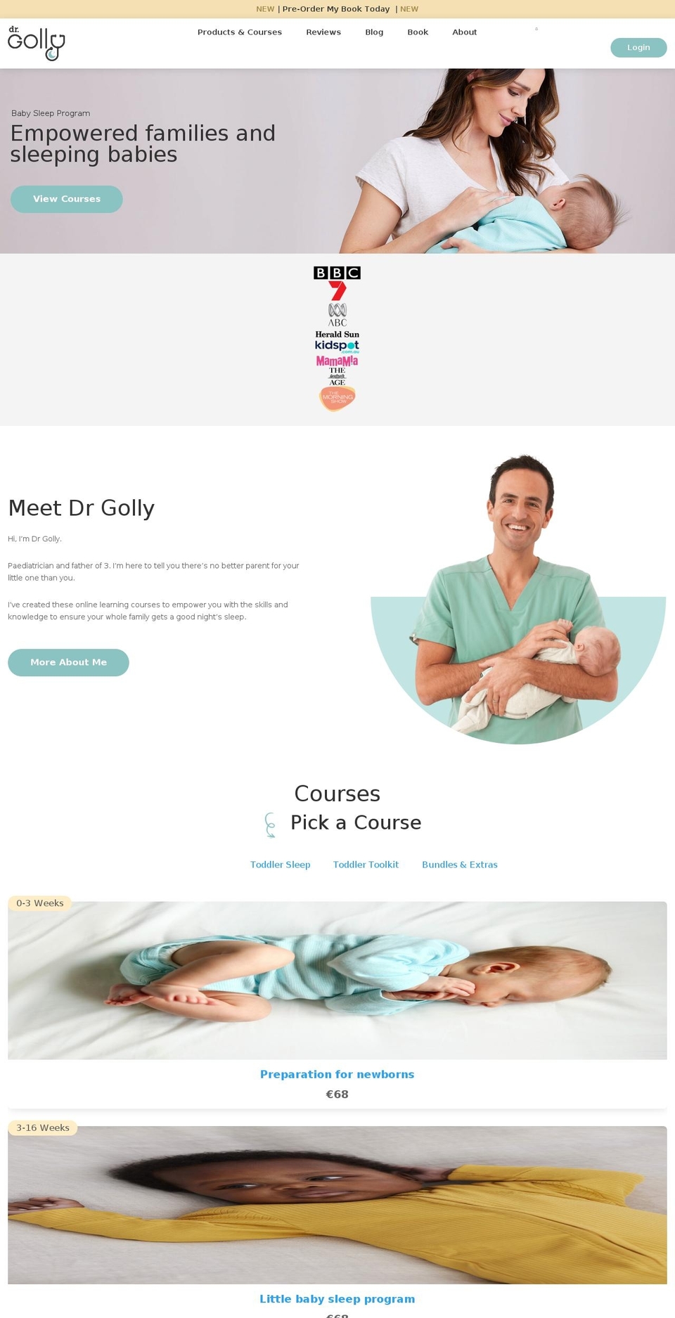 THF - DEV Shopify theme site example drgolly.com