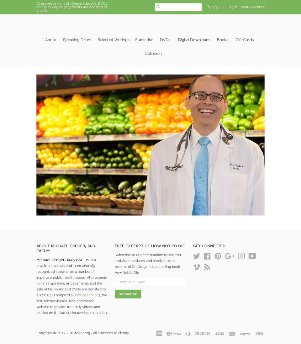 drgreger.com shopify website screenshot