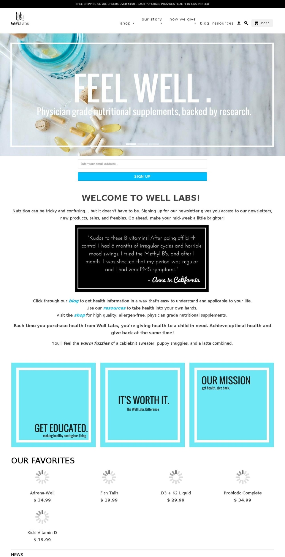 drhannahanderson.com — Shopify storefront screenshot