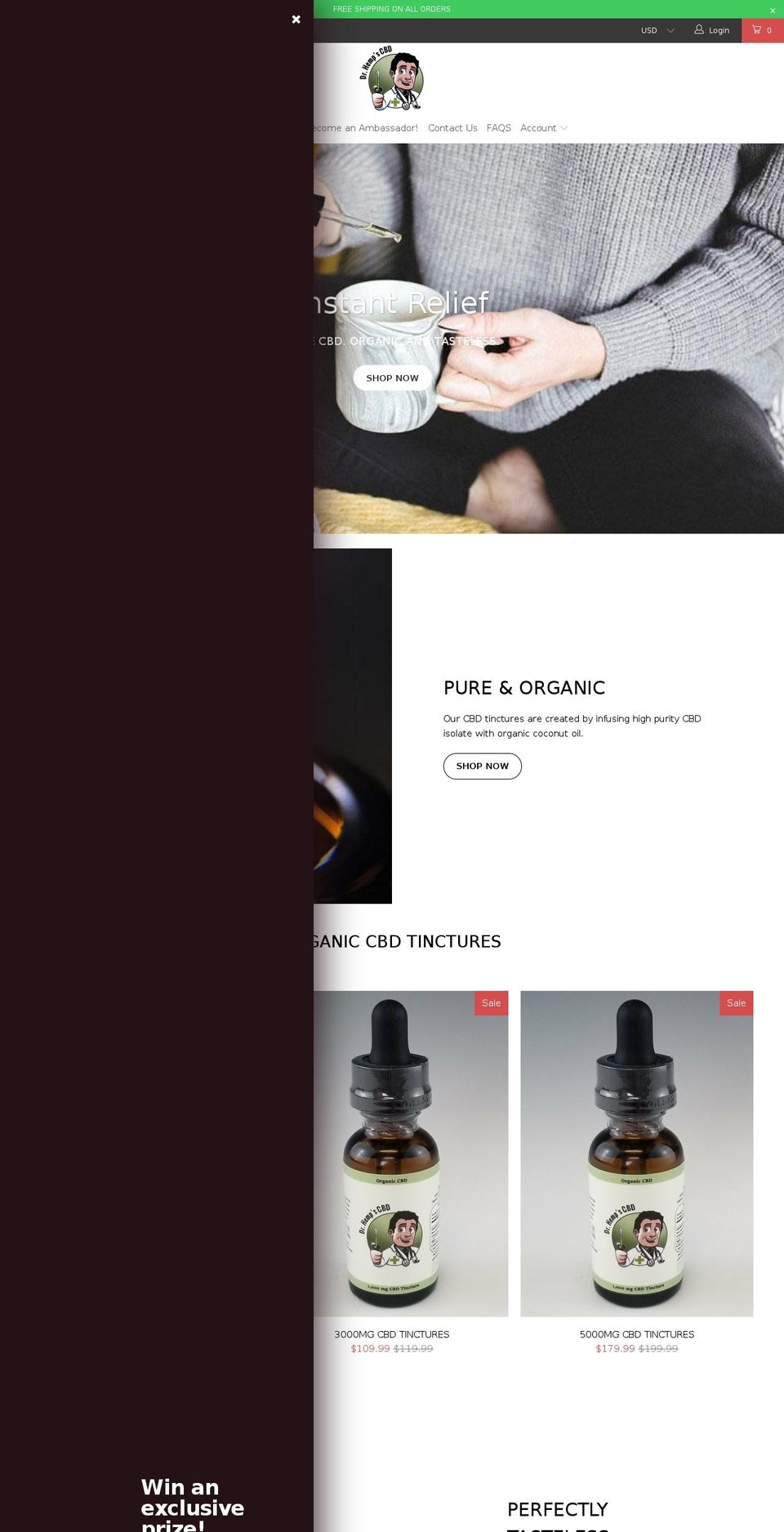 drhempscbd.com — Shopify storefront screenshot