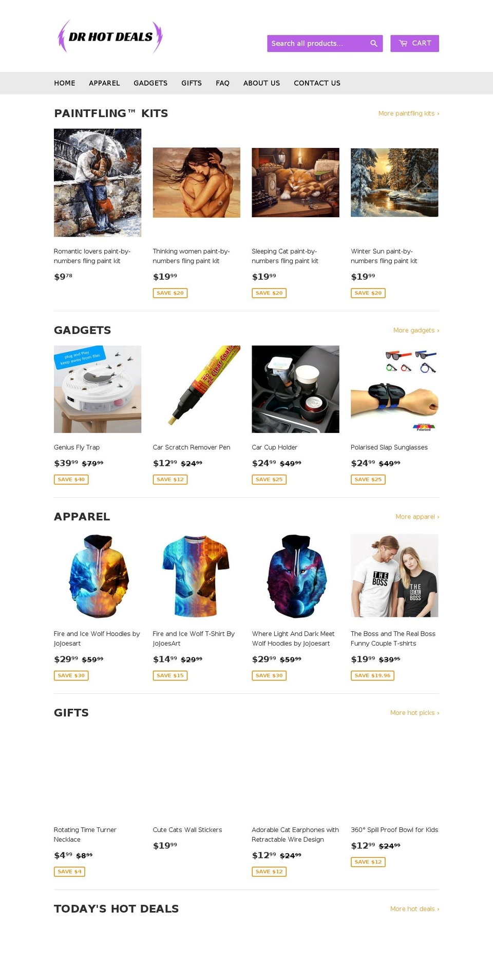 drhotdeals.com — Shopify storefront screenshot