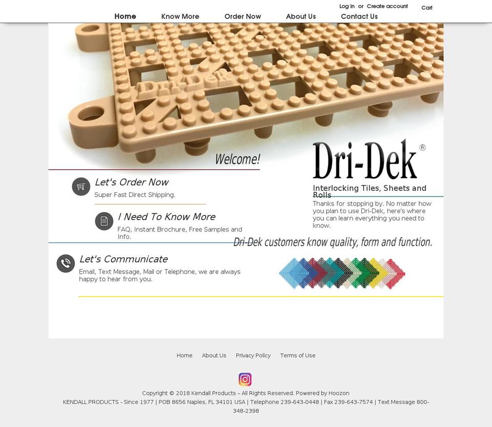 dri-dek.com shopify website screenshot