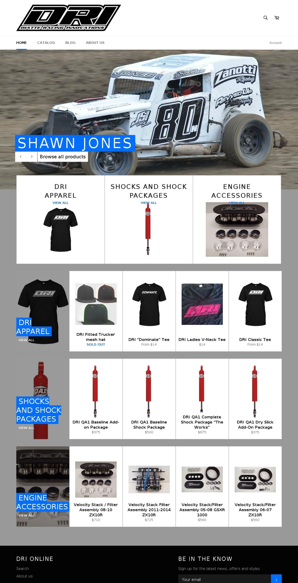 dri-online.com shopify website screenshot