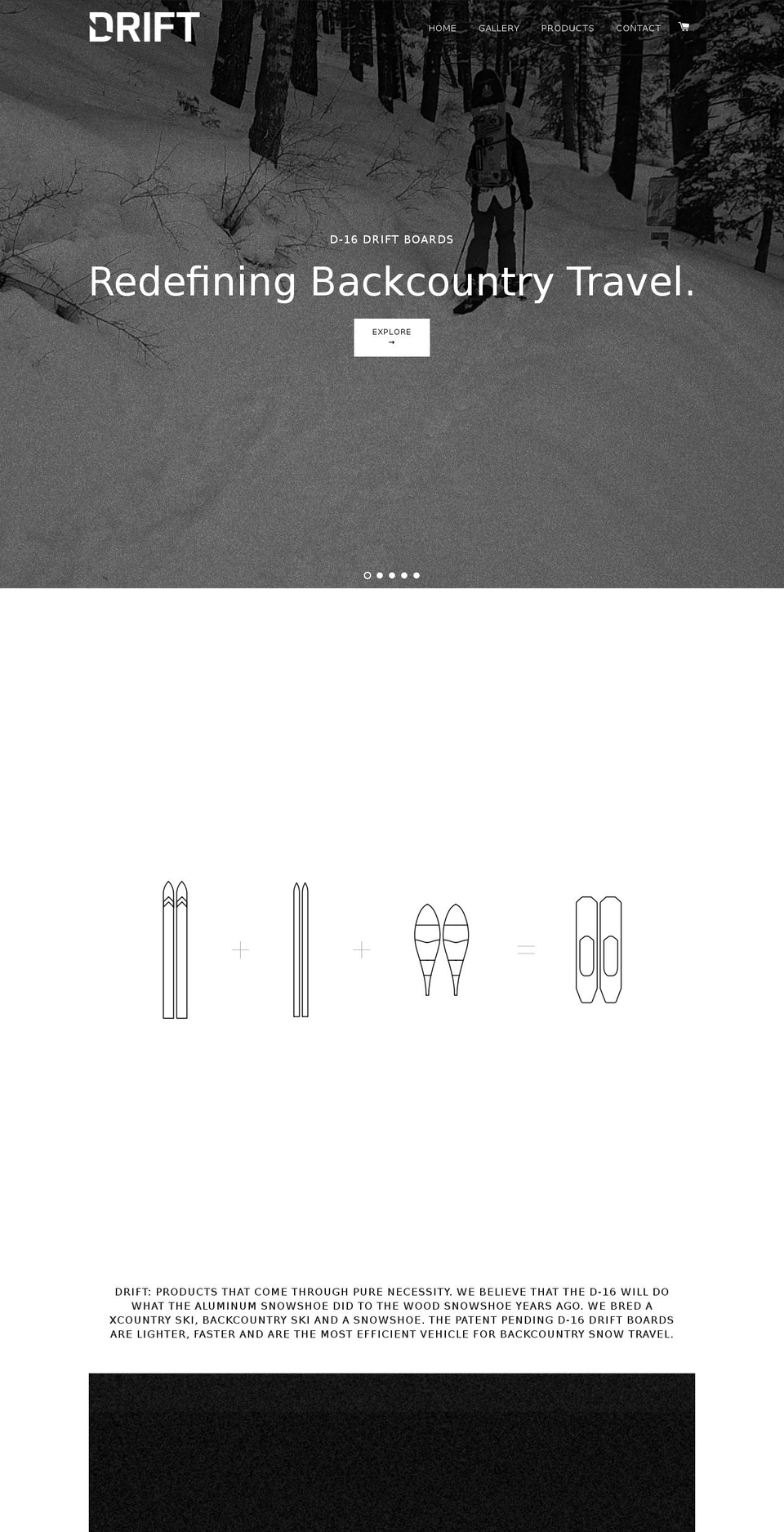 drift-products.com shopify website screenshot