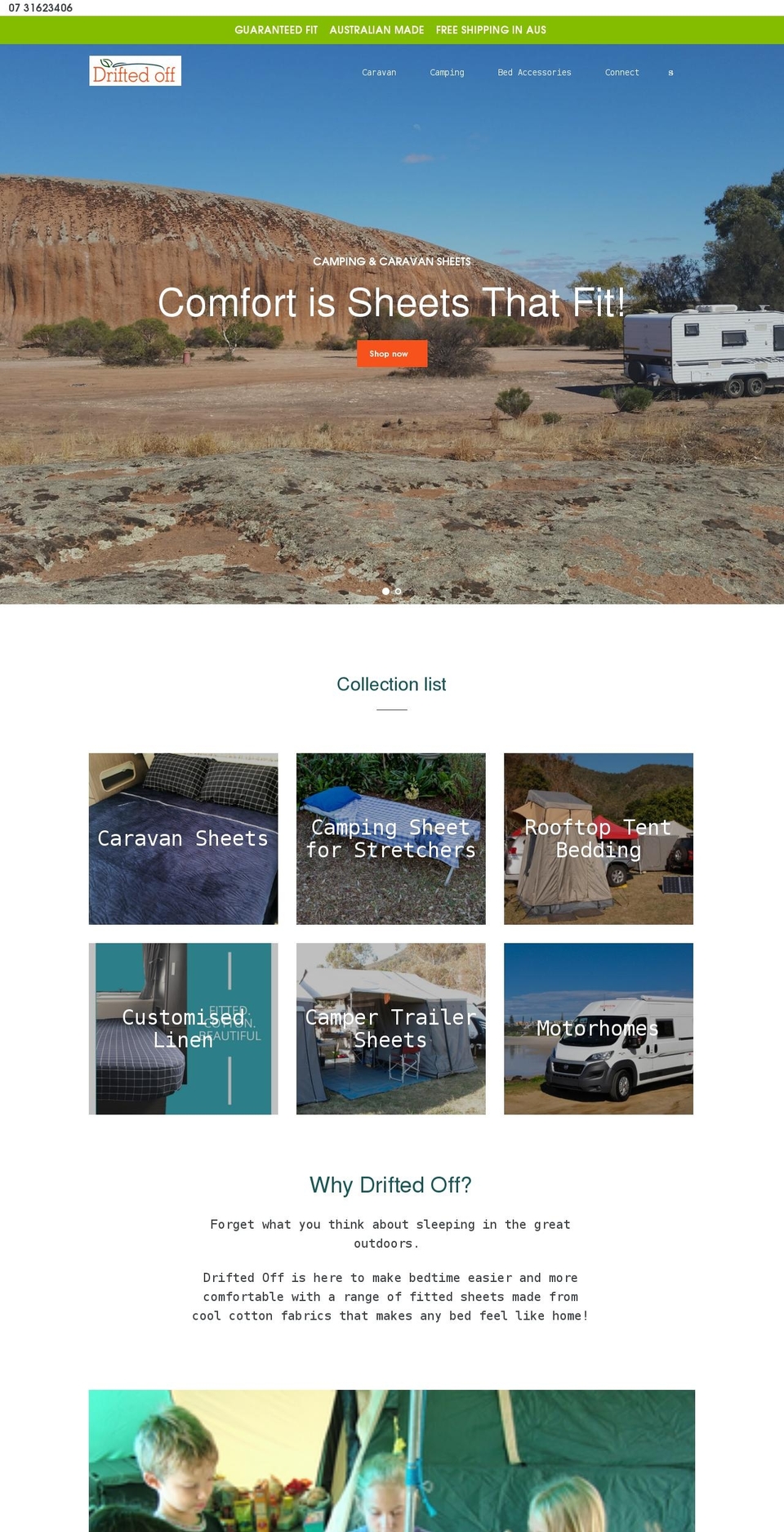driftedoff.com.au shopify website screenshot