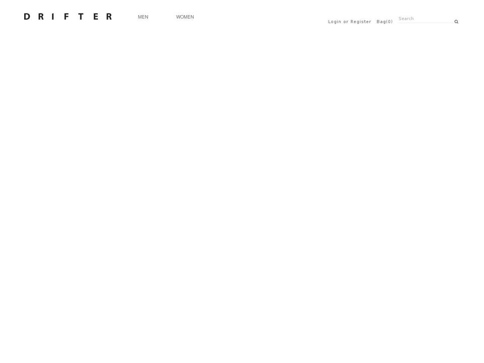 Drifter 2.1 Shopify theme site example drifterindustries.com