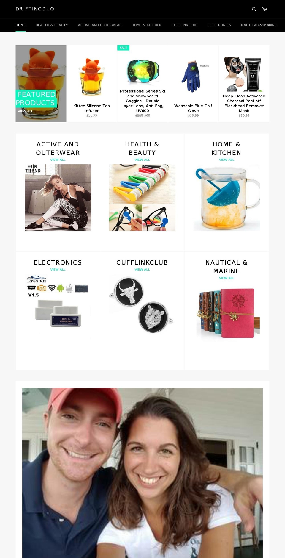 driftingduo.net shopify website screenshot