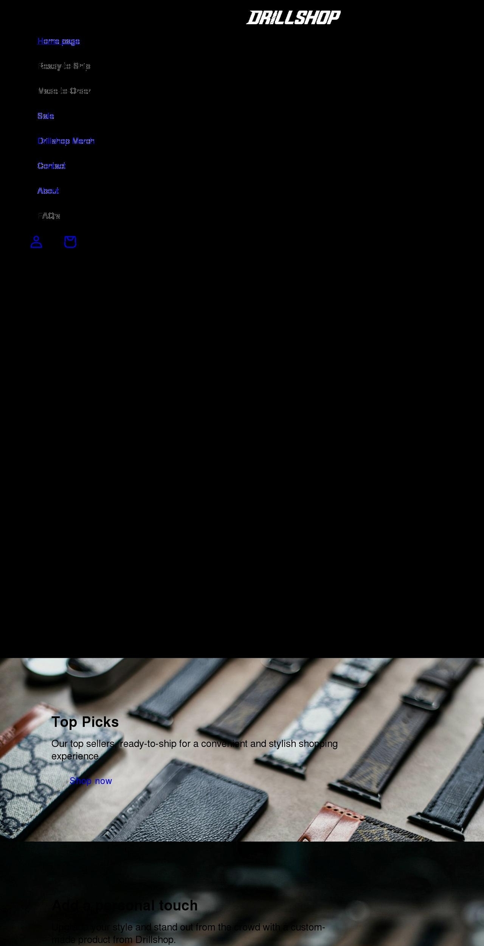 drillshopatl.com shopify website screenshot