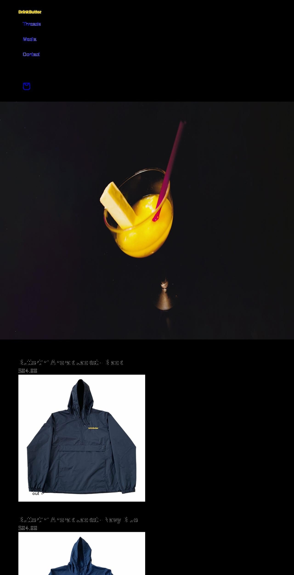 drink-butter.com shopify website screenshot