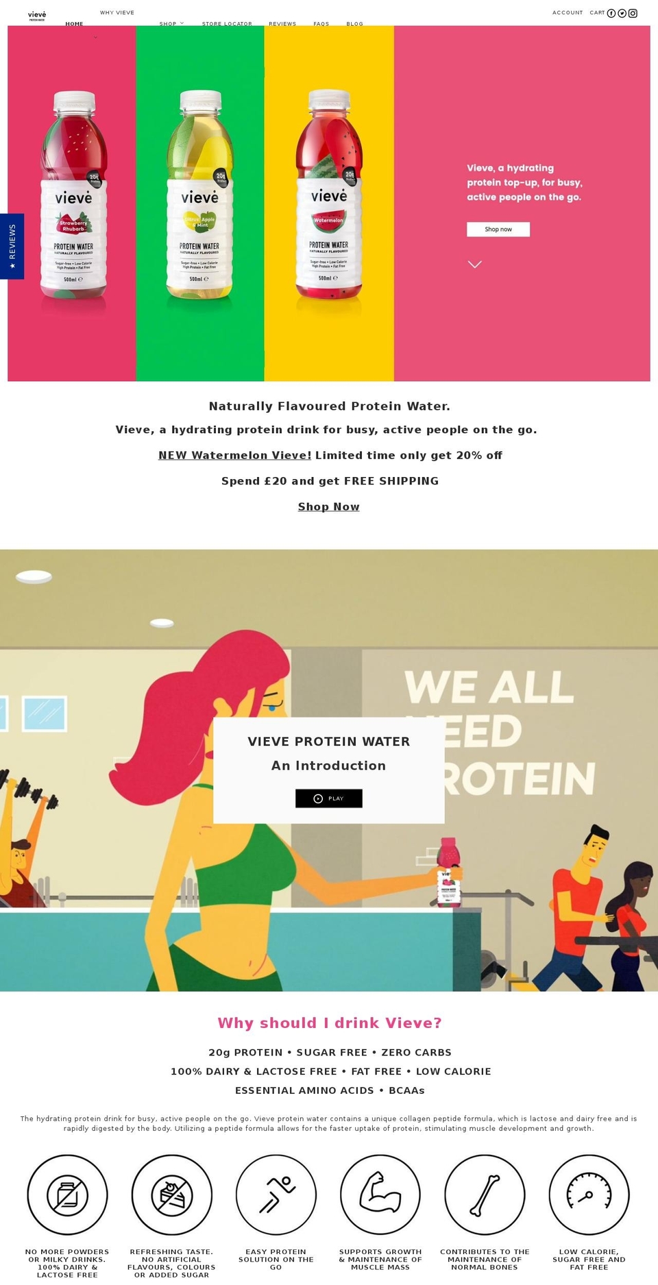drink-vieve.com — Shopify storefront screenshot