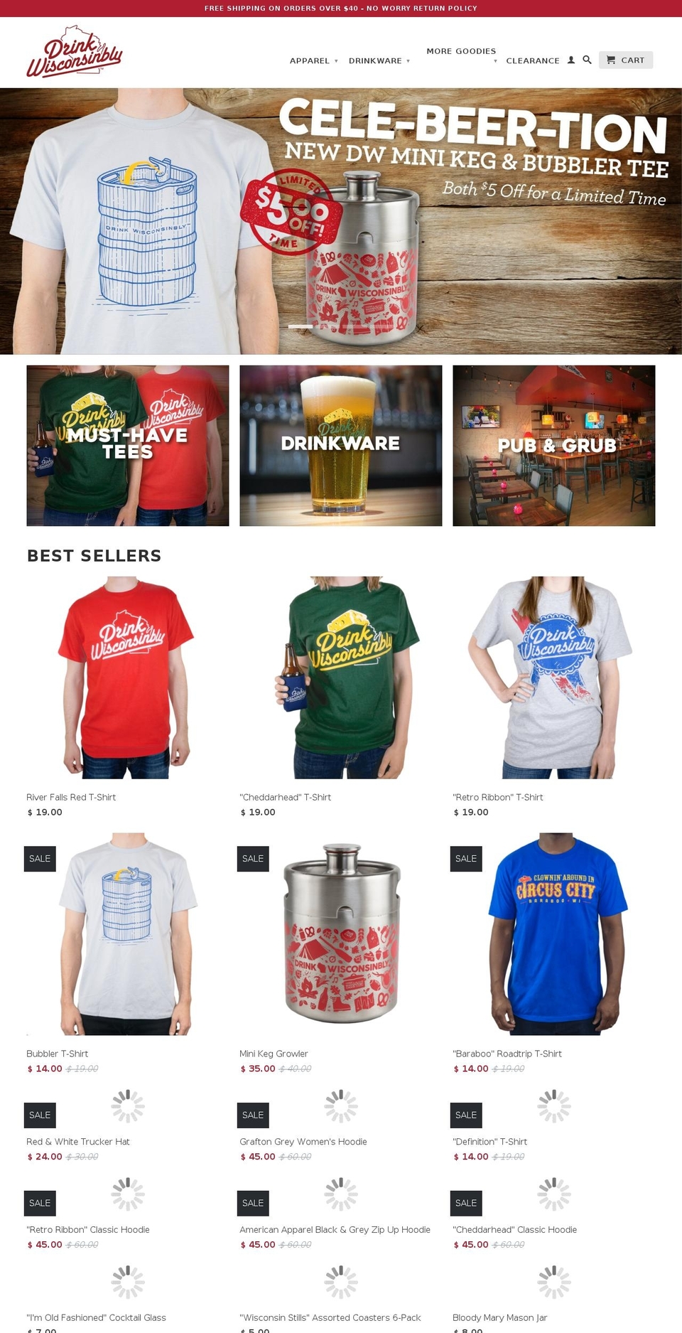 drink-wisconsinably.com shopify website screenshot