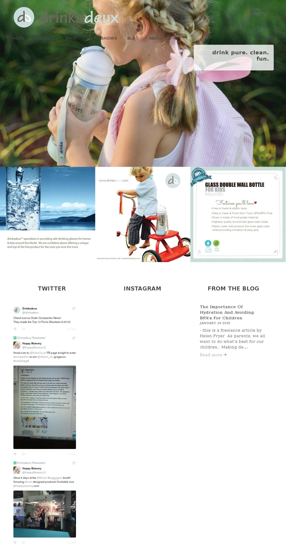 drinkadoo.com shopify website screenshot