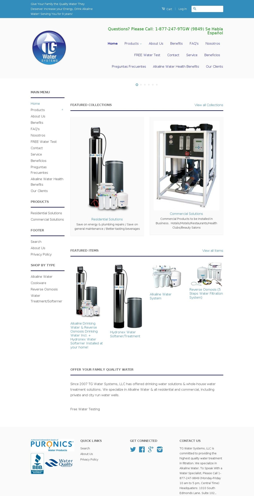 drinkalkalineh2o.com shopify website screenshot