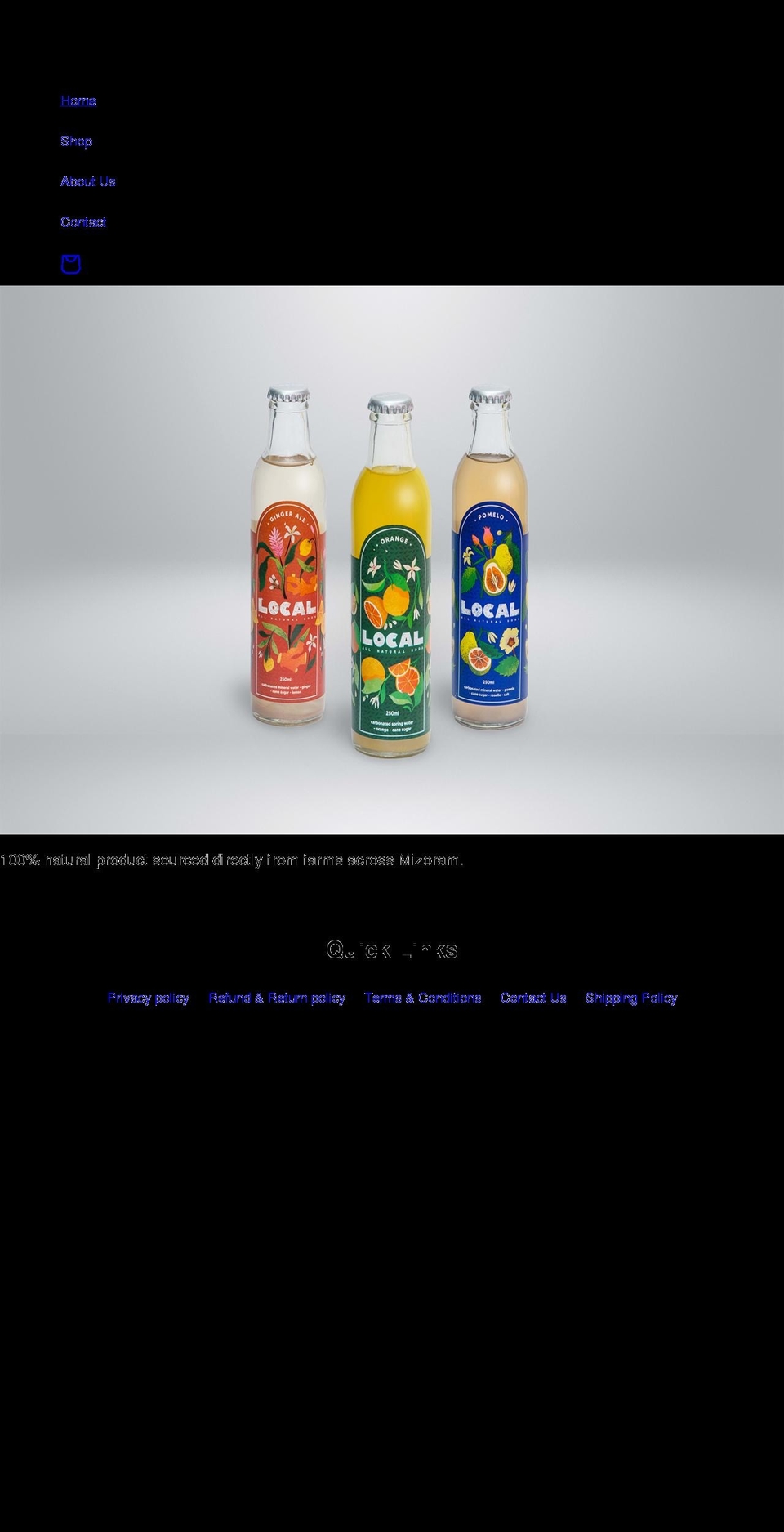 drinkallnatural.com shopify website screenshot