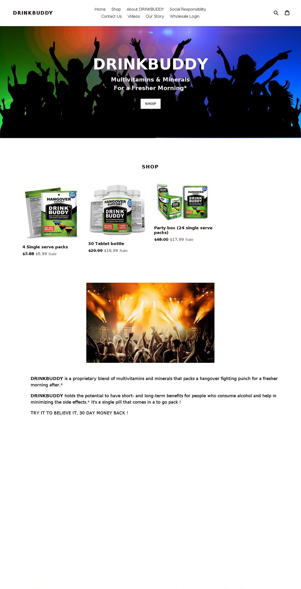 drinkbuddyus.com — Shopify storefront screenshot