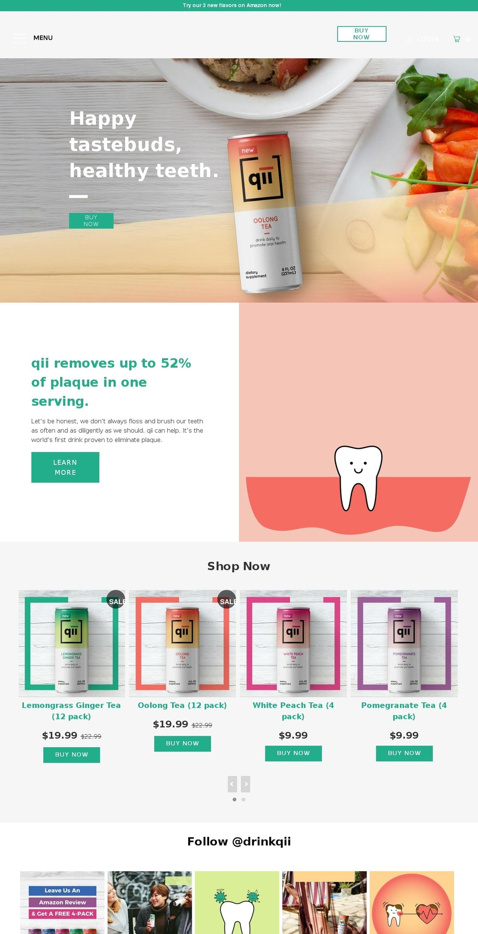 Qii V1.19 Shopify theme site example drinkche.com