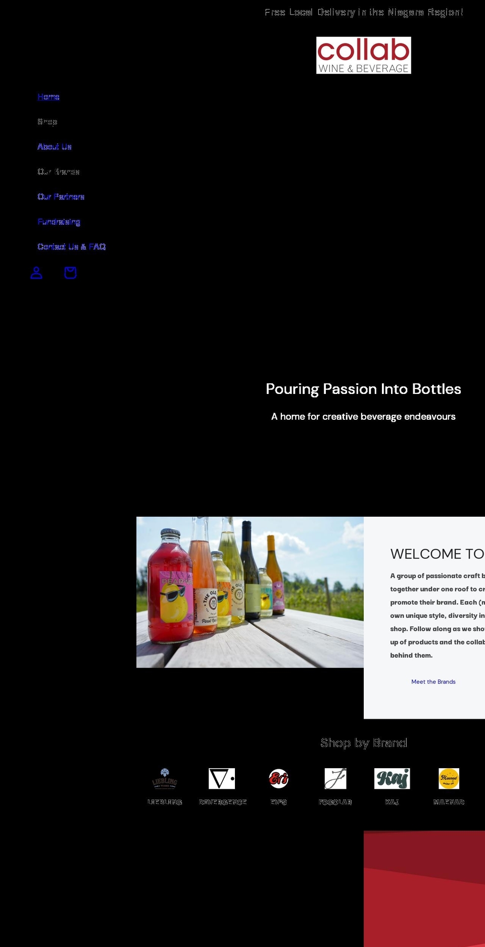 drinkcollab.ca shopify website screenshot