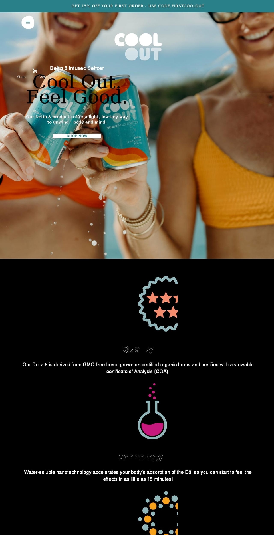 drinkcoolout.com shopify website screenshot