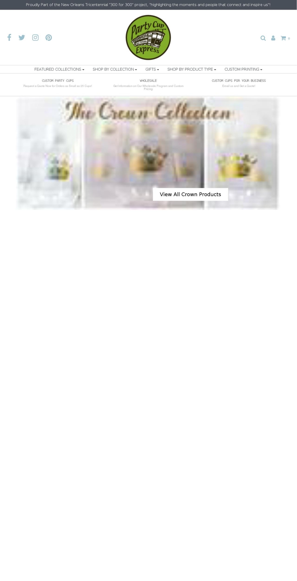 drinkcups.com — Shopify storefront screenshot