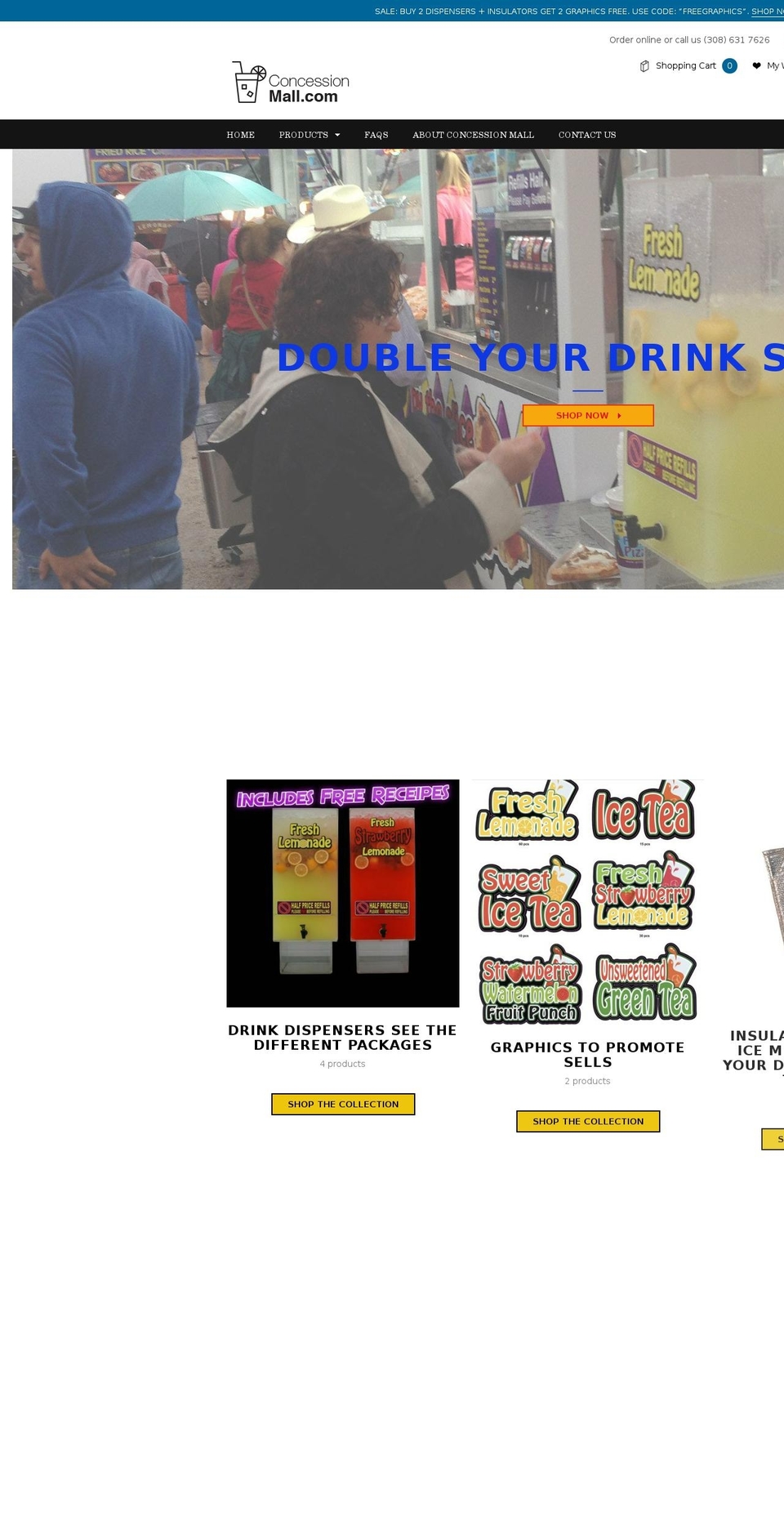 drinkdispensers.net shopify website screenshot