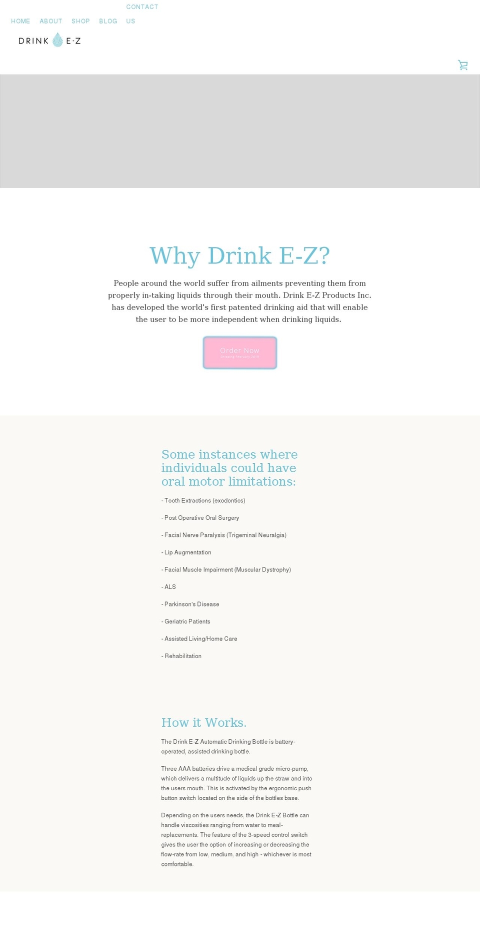 drinke-z.com shopify website screenshot