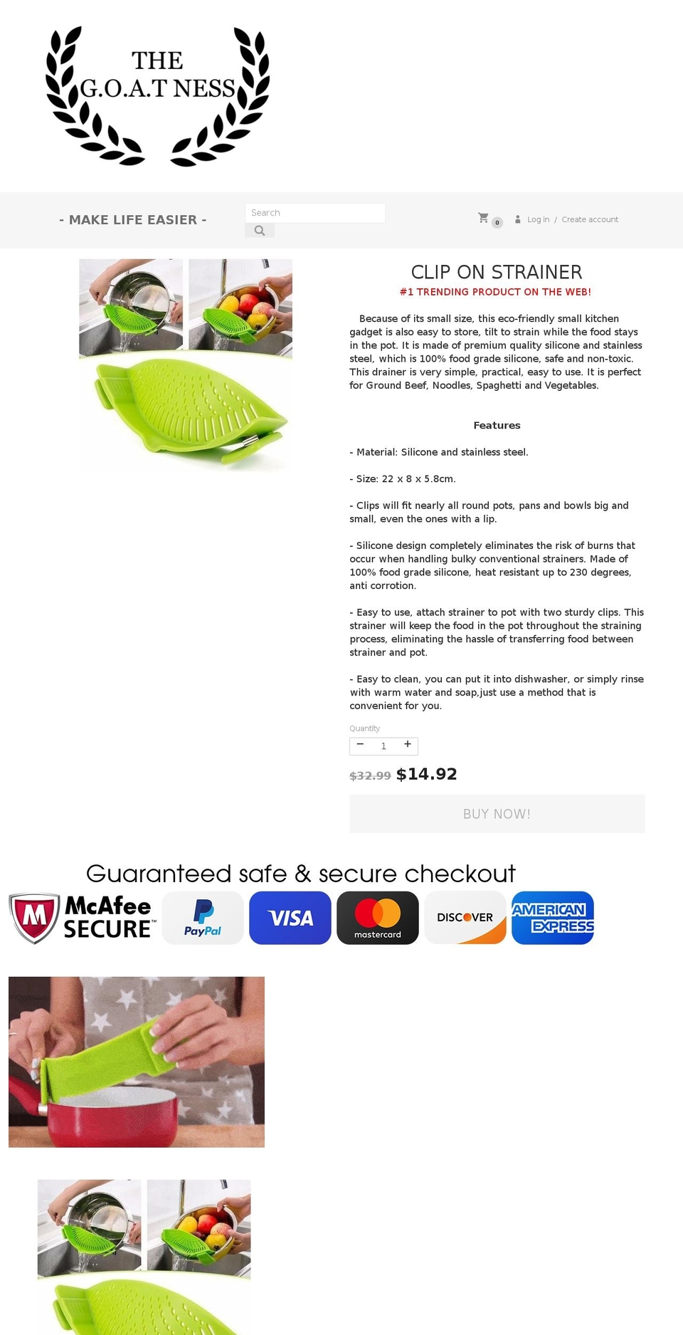 drinkenoughwater.com — Shopify storefront screenshot