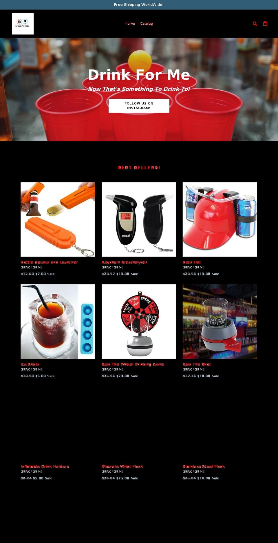 drinkforme.com — Shopify storefront screenshot