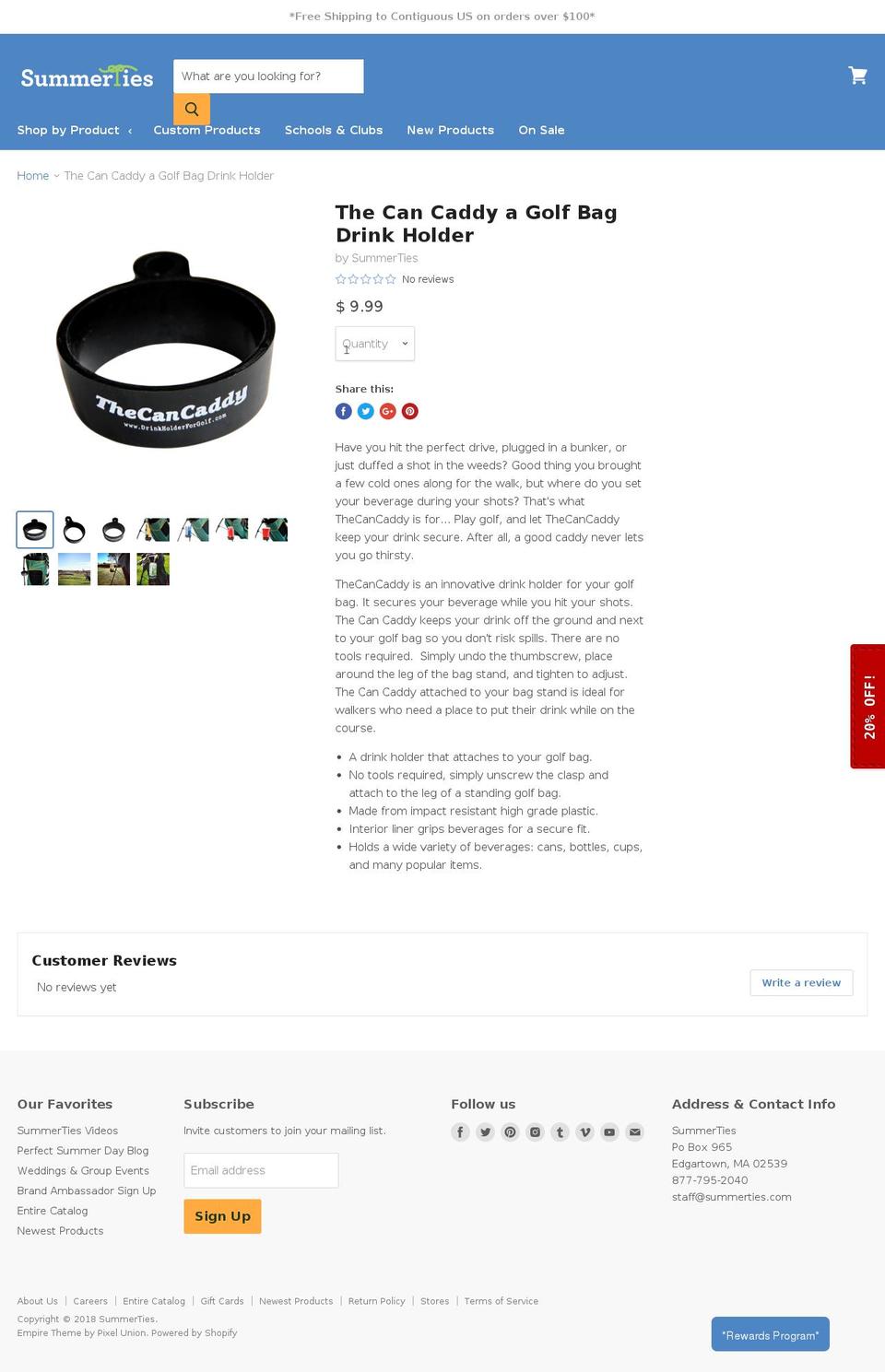 drinkholderforgolf.com — Shopify storefront screenshot