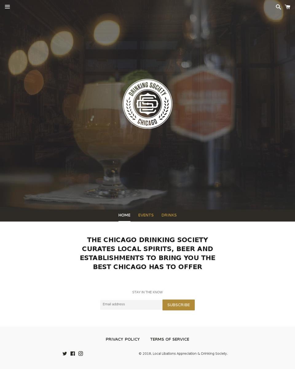 drinkingsociety.com shopify website screenshot