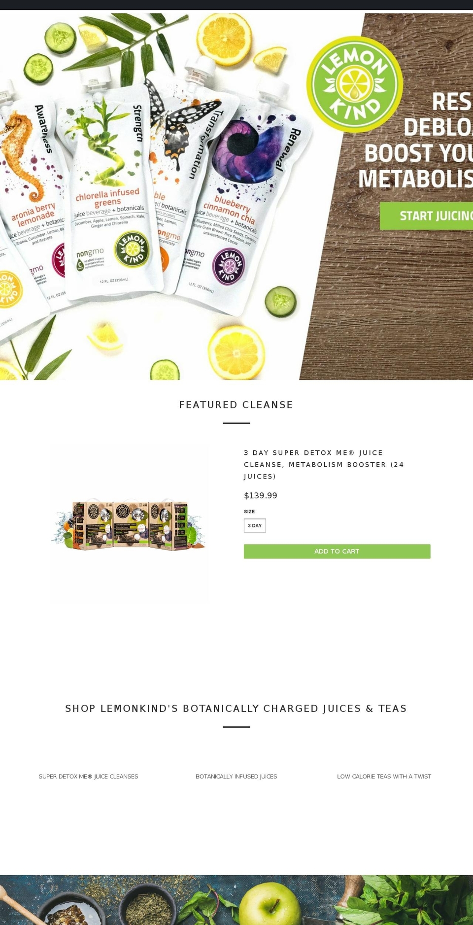 drinklemonkind.com shopify website screenshot