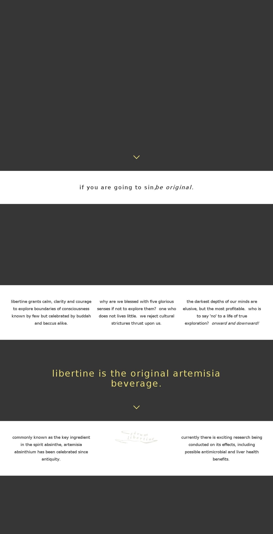 drinklibertine.com — Shopify storefront screenshot