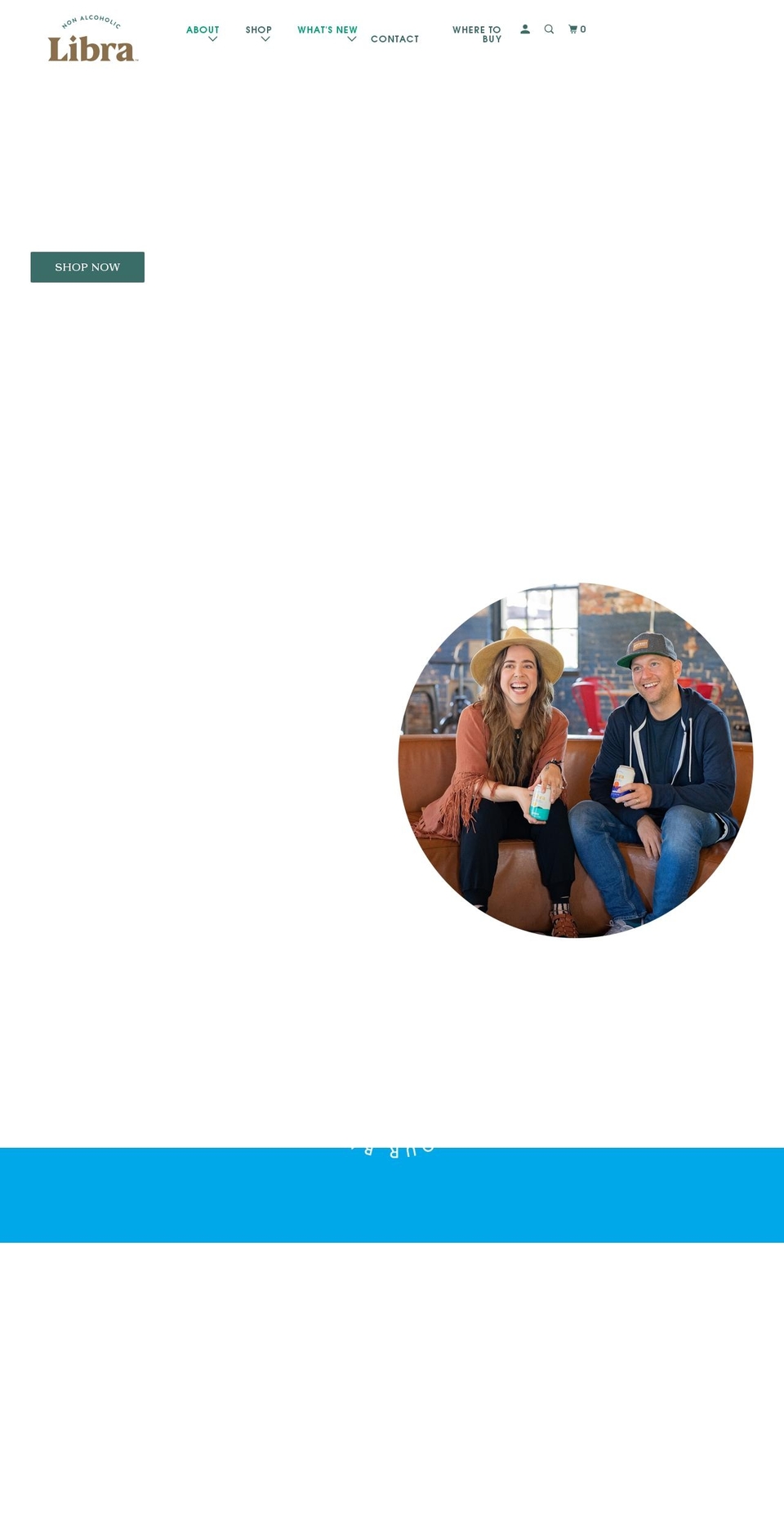 drinklibra.ca shopify website screenshot